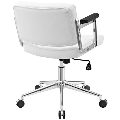 Portray Mid Back Upholstered Vinyl Office Chair by Modway