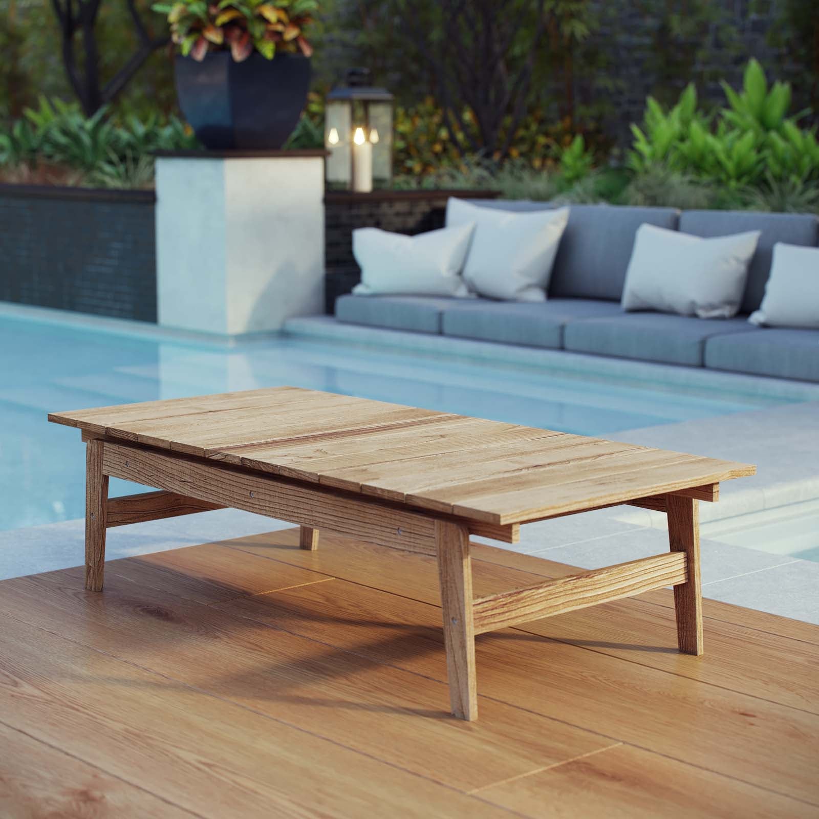 Bayport Outdoor Patio Teak Coffee Table By HouseBean