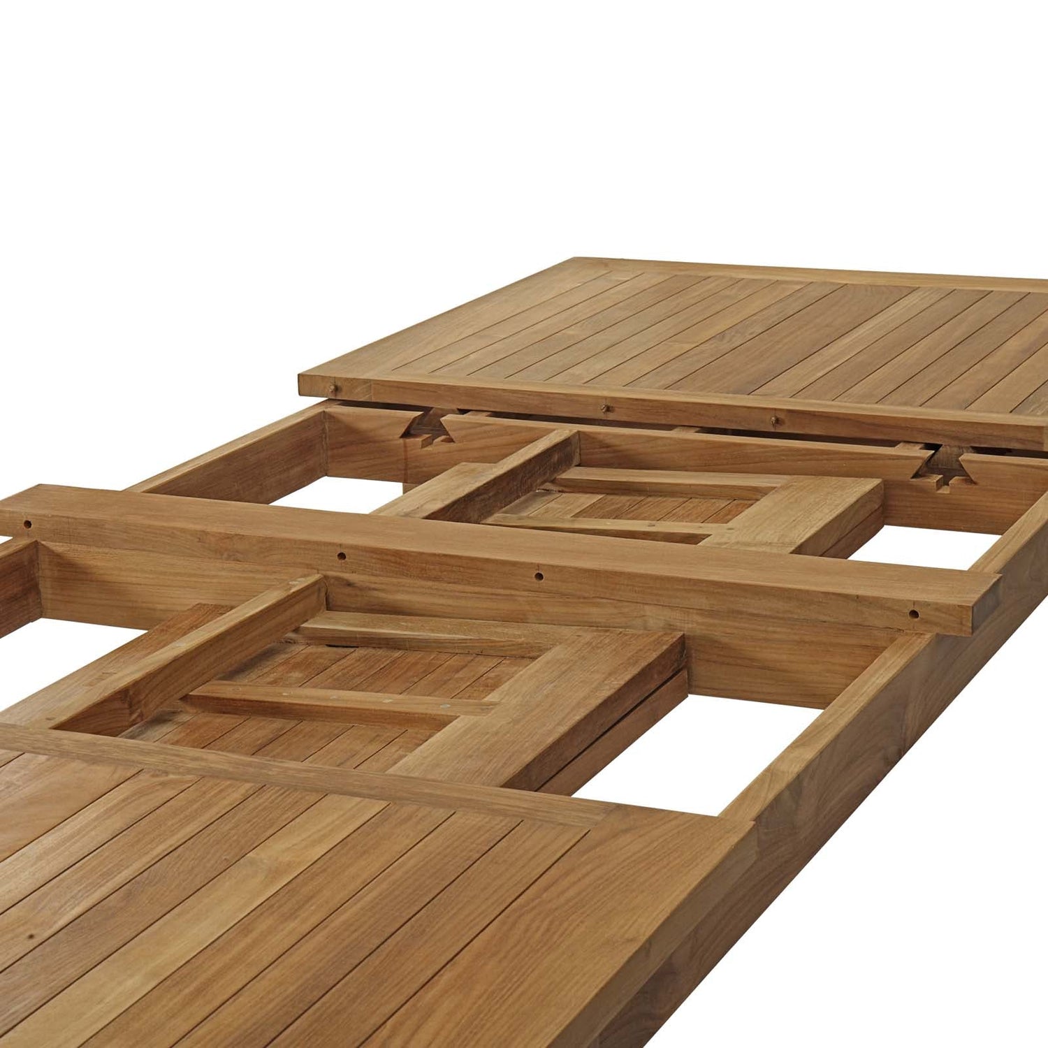 Marina Extendable Outdoor Patio Teak Dining Table by Modway