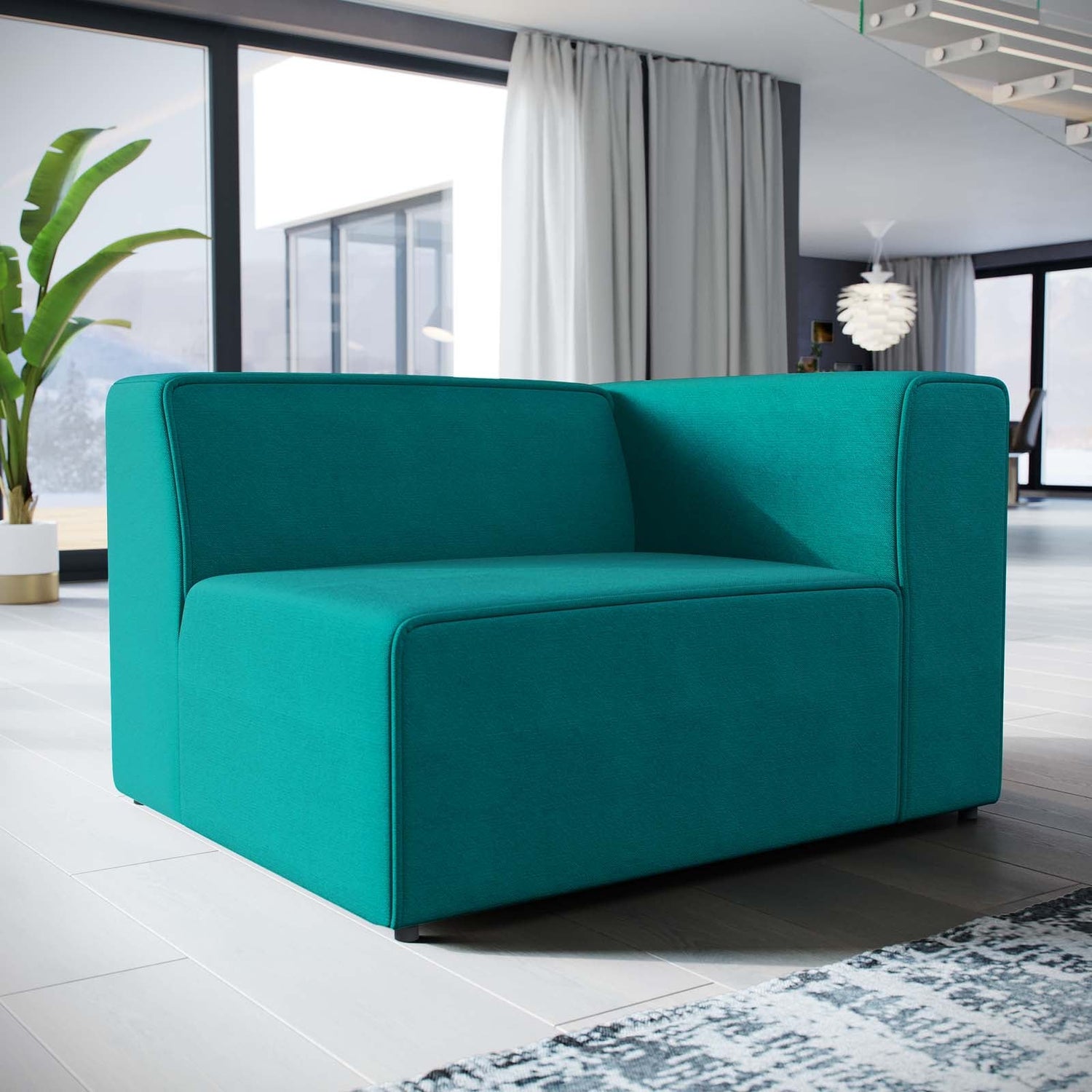 Mingle Fabric Right-Facing Sofa By HouseBean