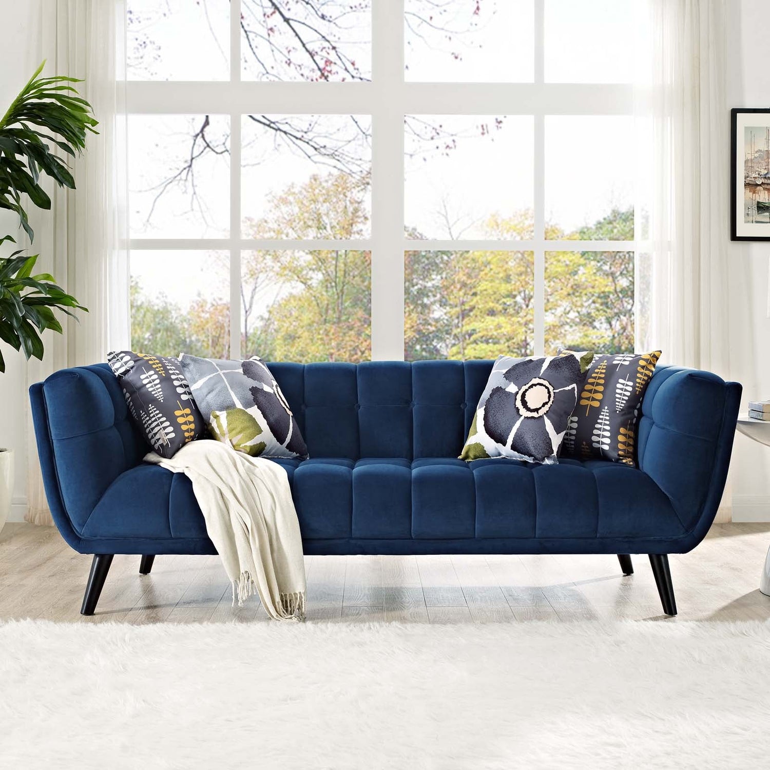 Bestow Performance Velvet Sofa By HouseBean