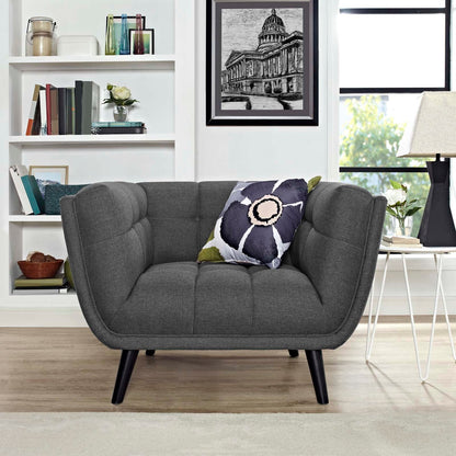 Bestow Upholstered Fabric Armchair By HouseBean