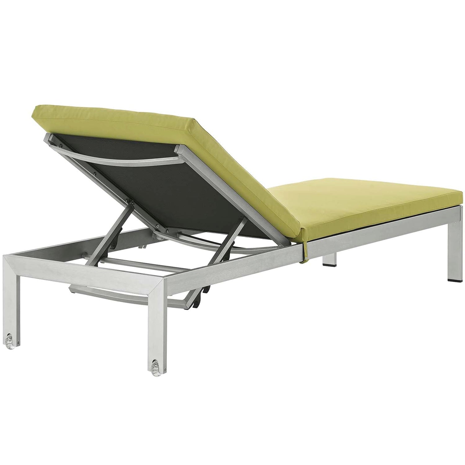 Shore 3 Piece Outdoor Patio Aluminum Chaise with Cushions by Modway
