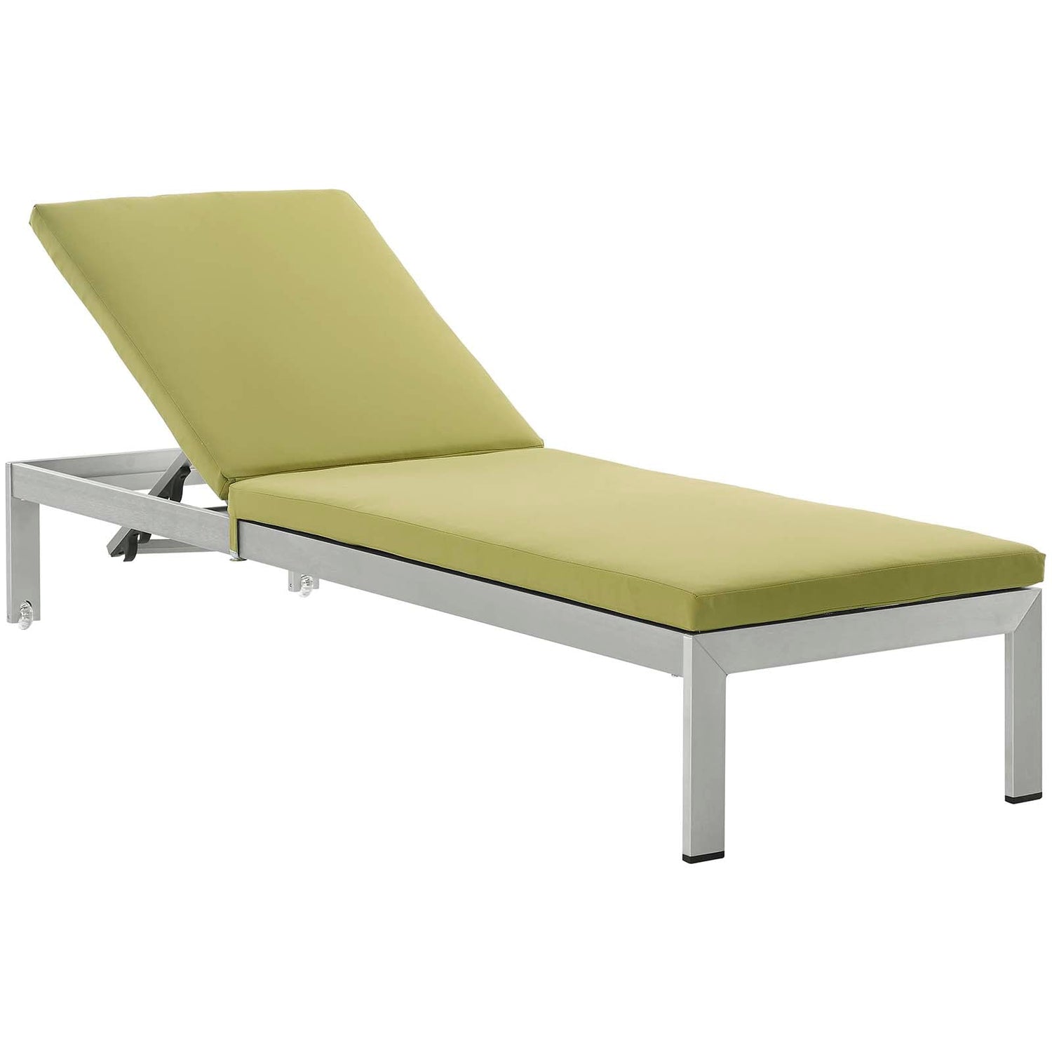 Shore Chaise with Cushions Outdoor Patio Aluminum Set of 2 by Modway