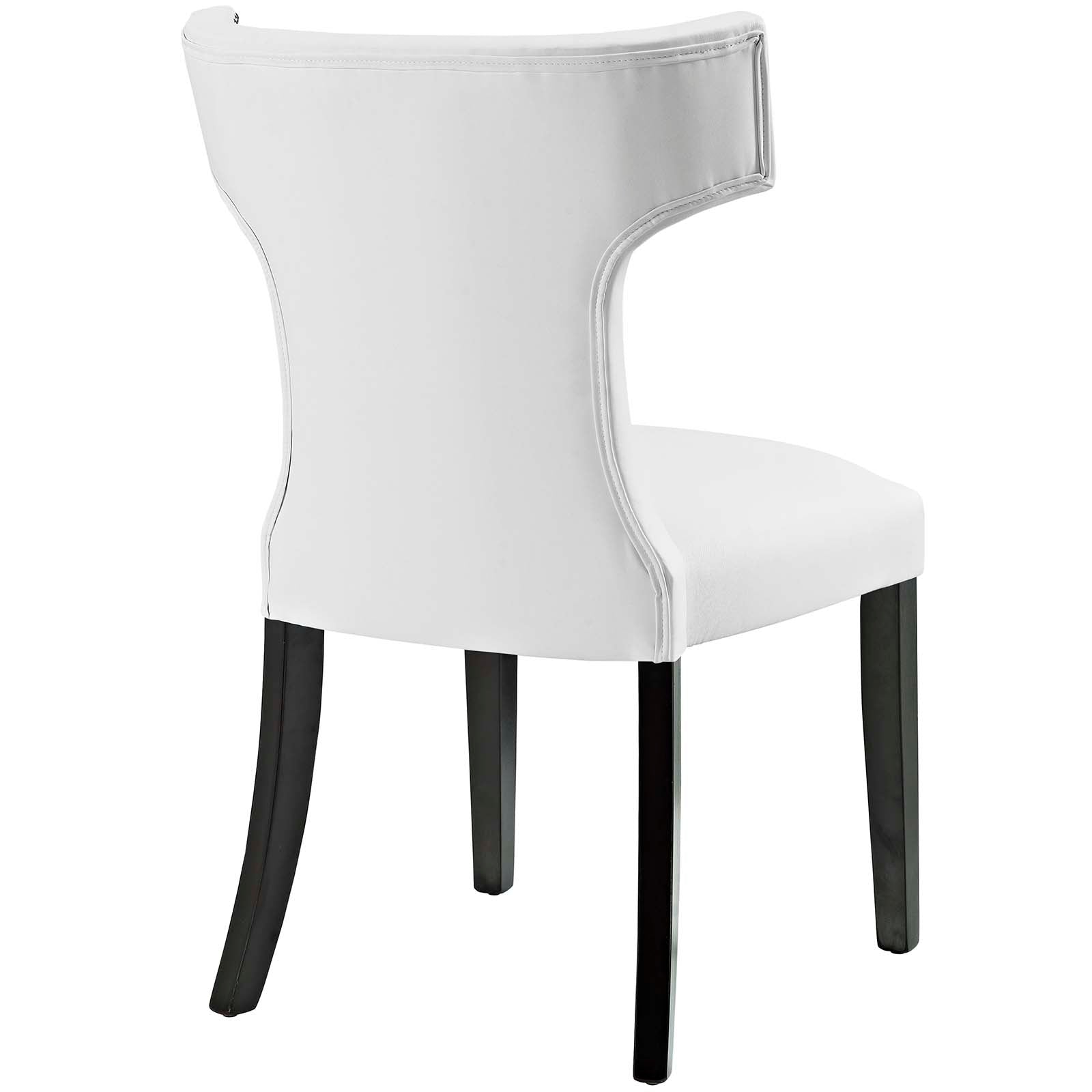 Curve Dining Side Chair Vinyl Set of 2 By HouseBean