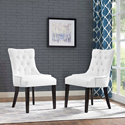 Regent Dining Side Chair Vinyl Set of 2 by Modway