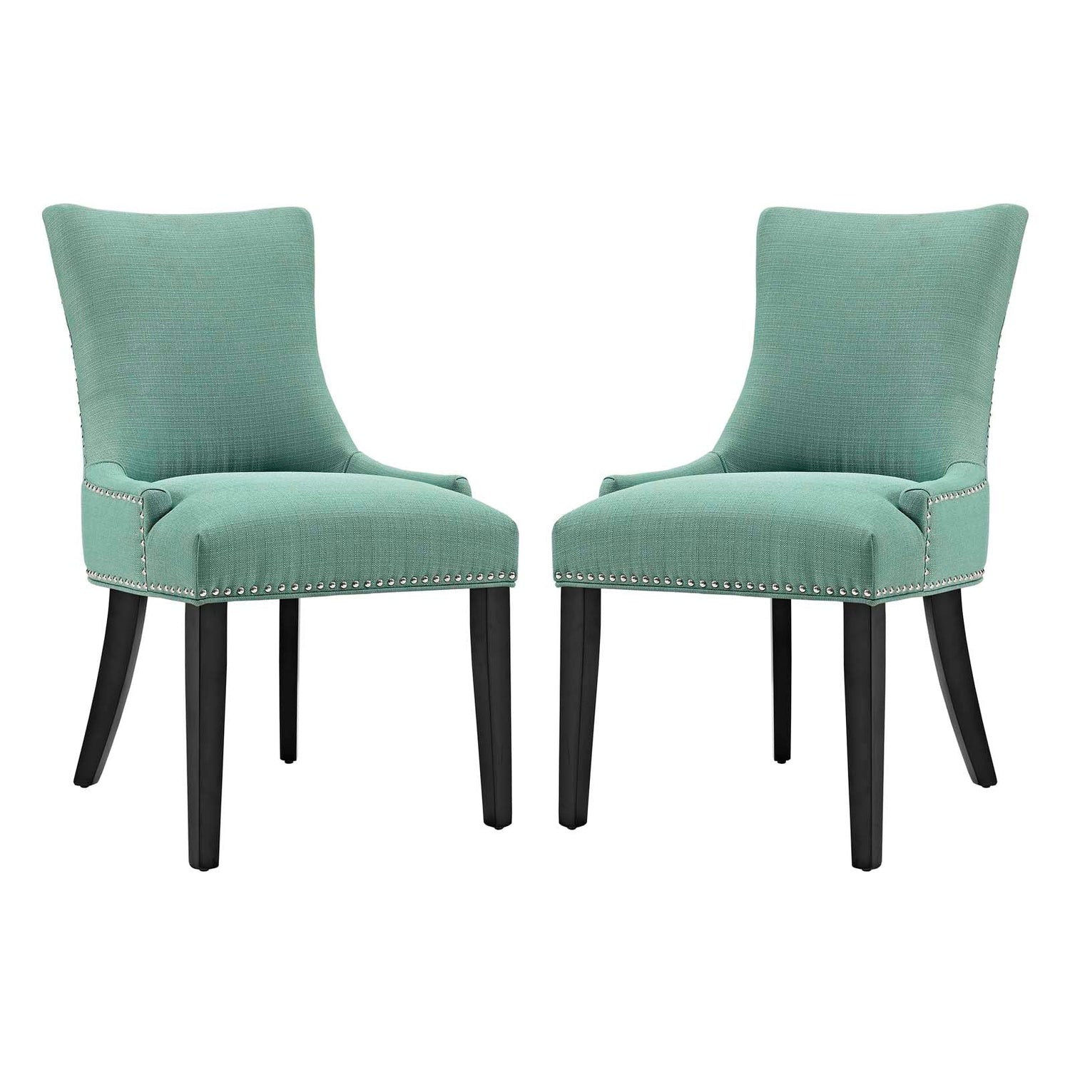 Marquis Dining Side Chair Fabric Set of 2 By HouseBean