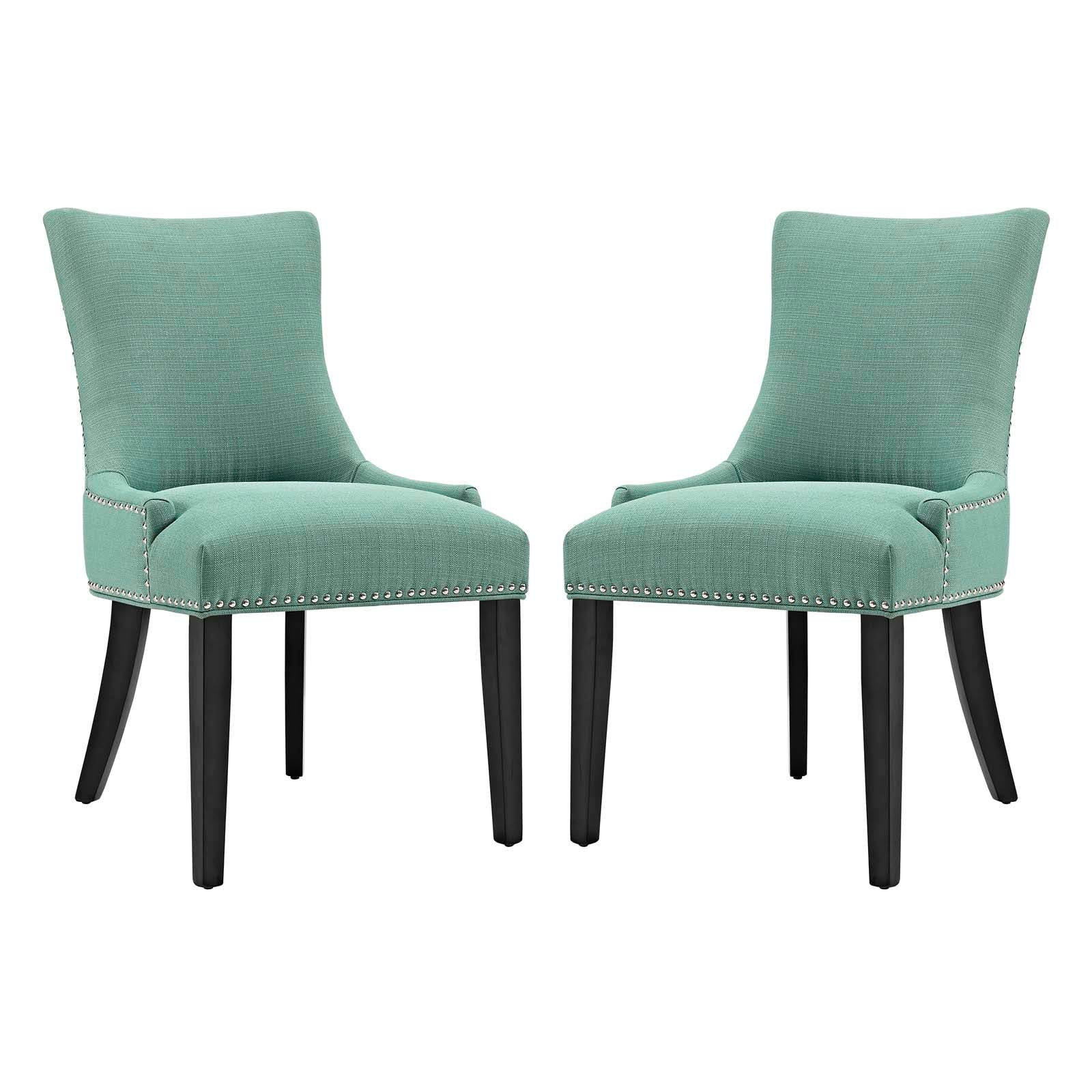 Marquis Dining Side Chair Fabric Set of 2 By HouseBean