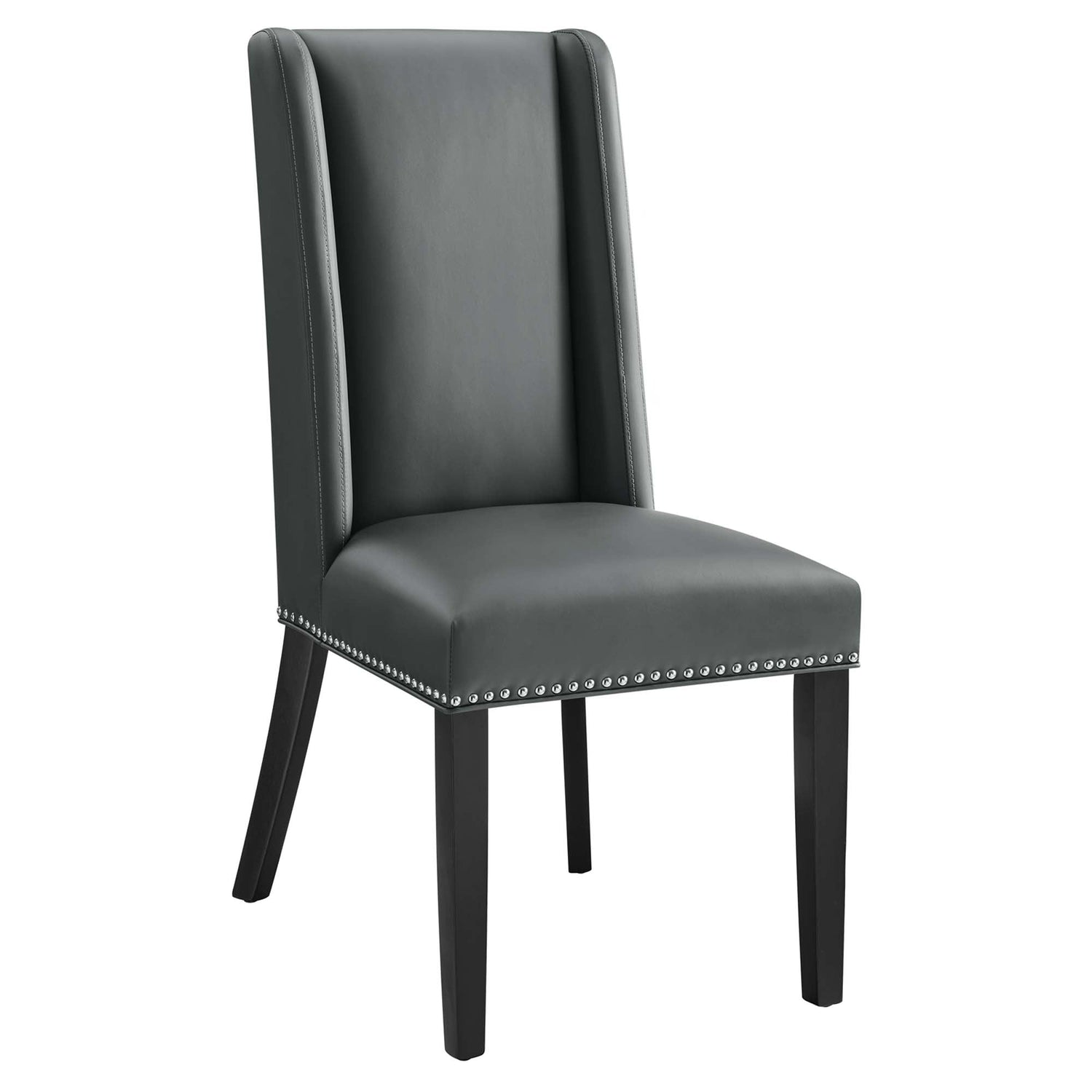 Baron Dining Chair Vinyl Set of 2 by Modway
