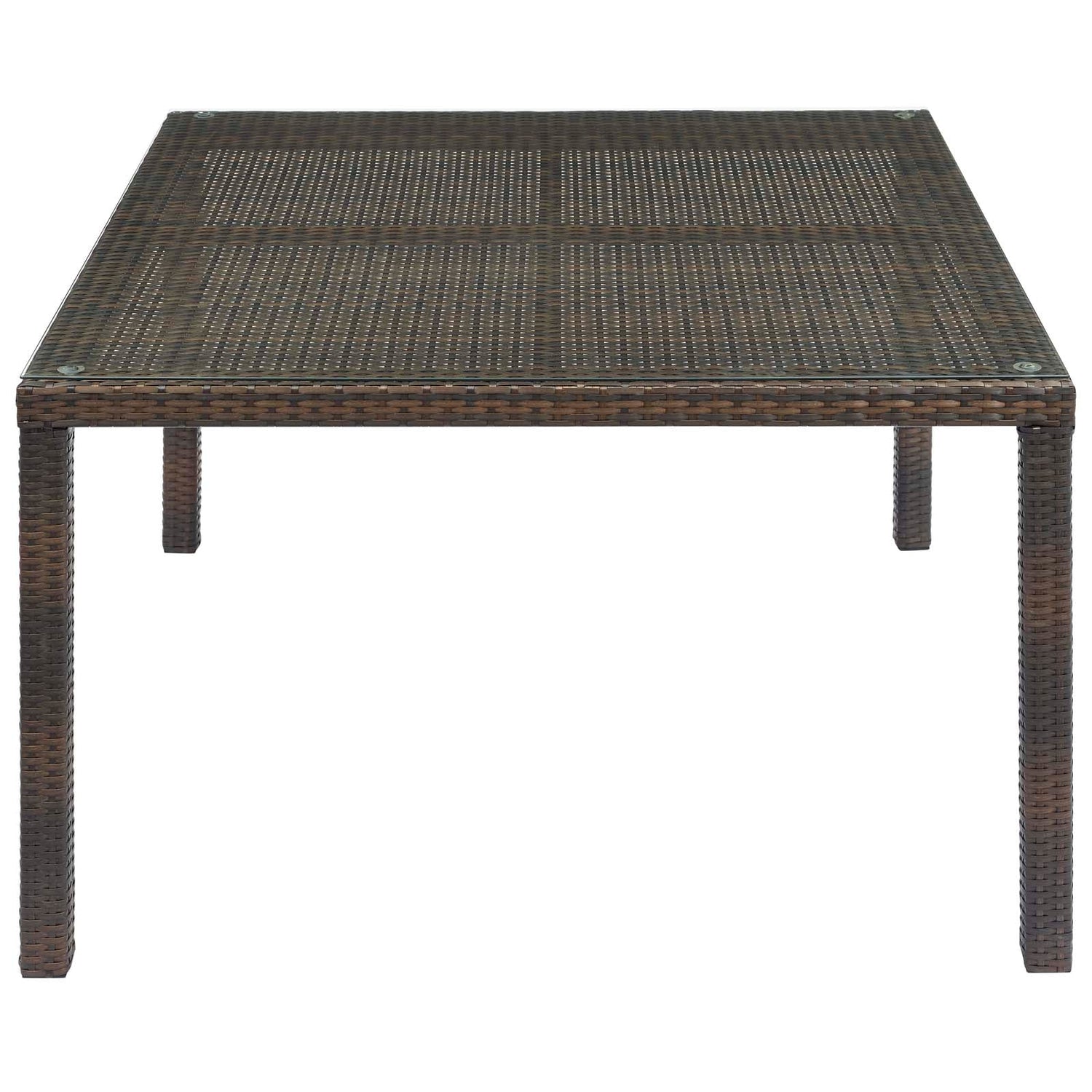 Conduit 47&quot; Outdoor Patio Wicker Rattan Dining Table by Modway