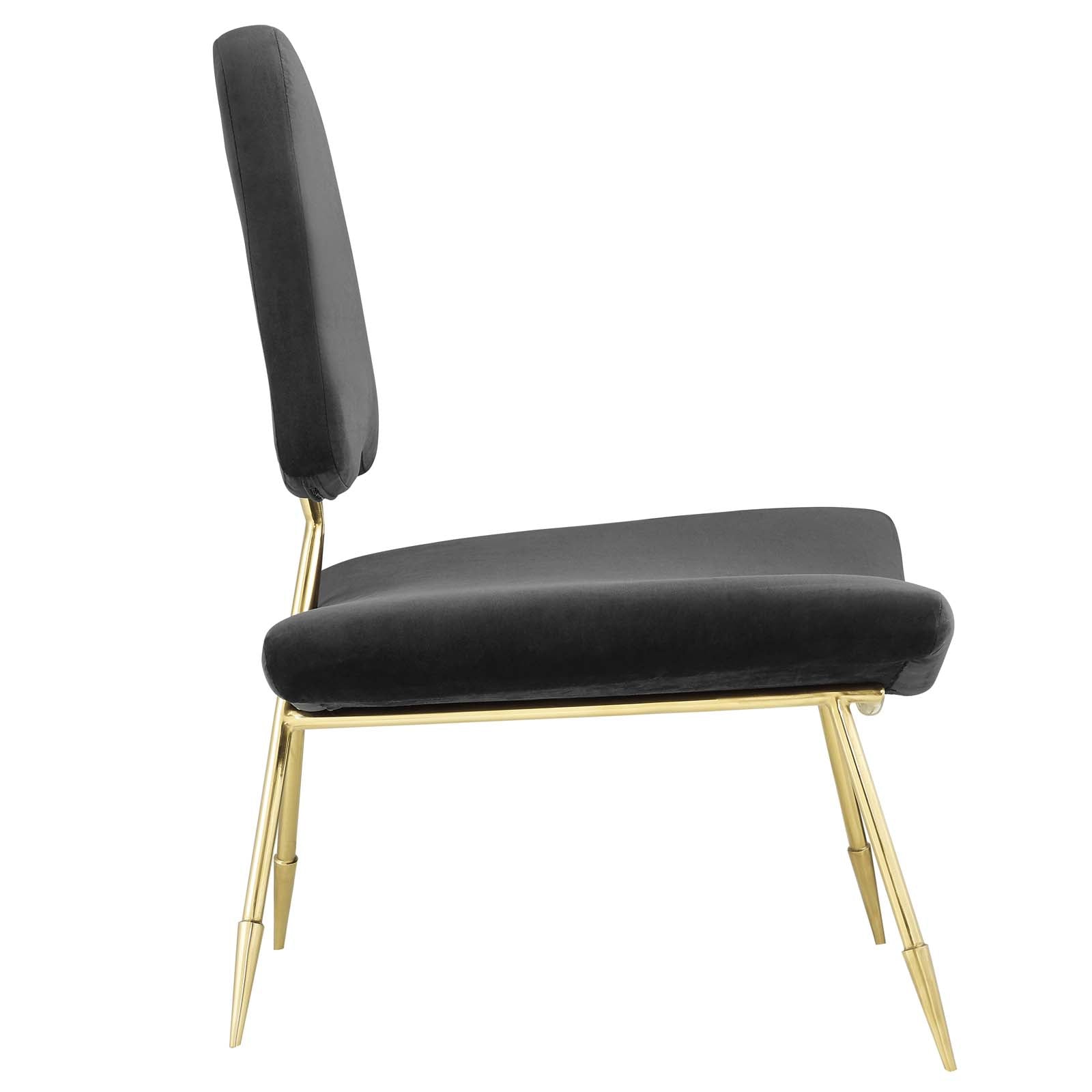 Ponder Performance Velvet Lounge Chair By HouseBean