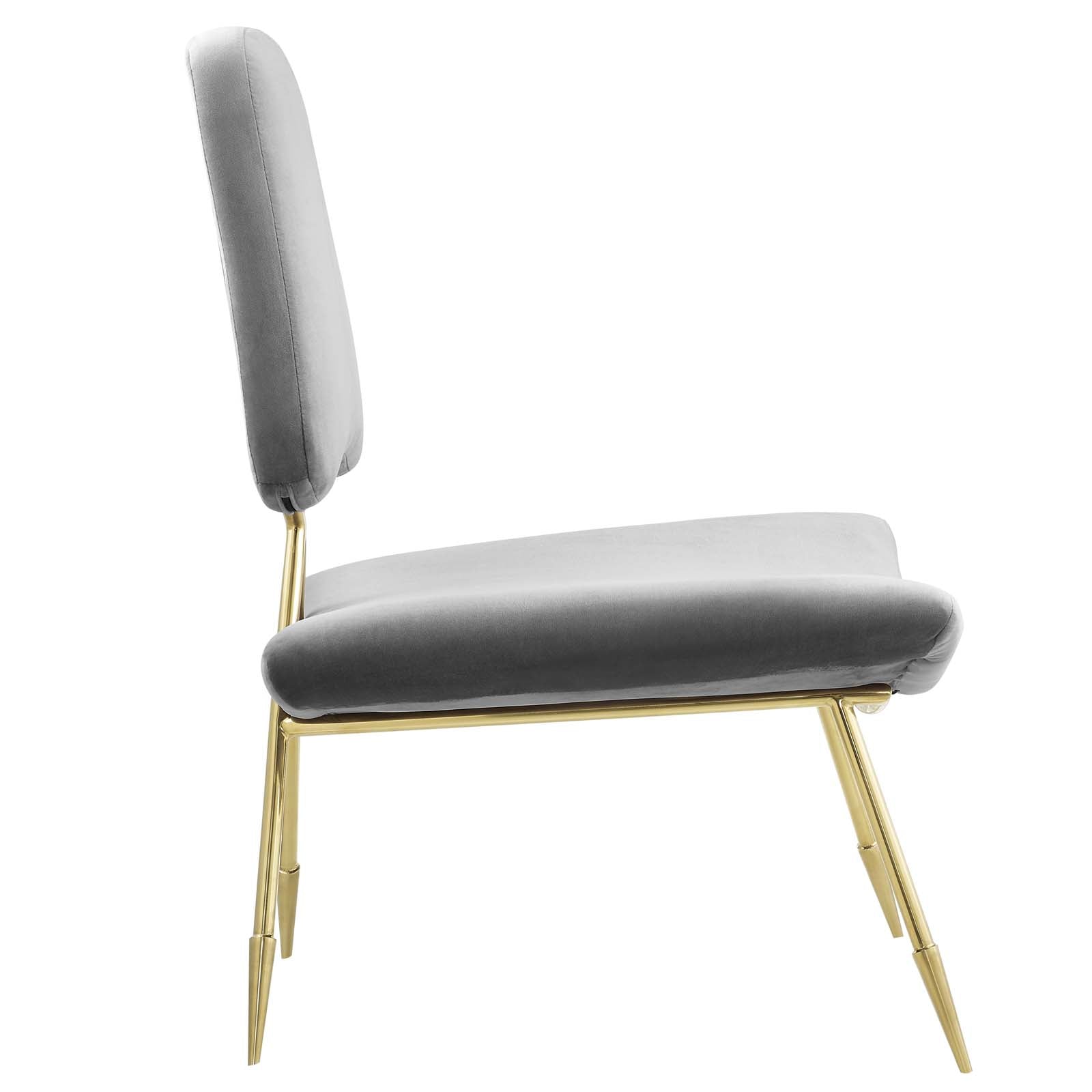 Ponder Performance Velvet Lounge Chair By HouseBean