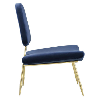 Ponder Performance Velvet Lounge Chair By HouseBean