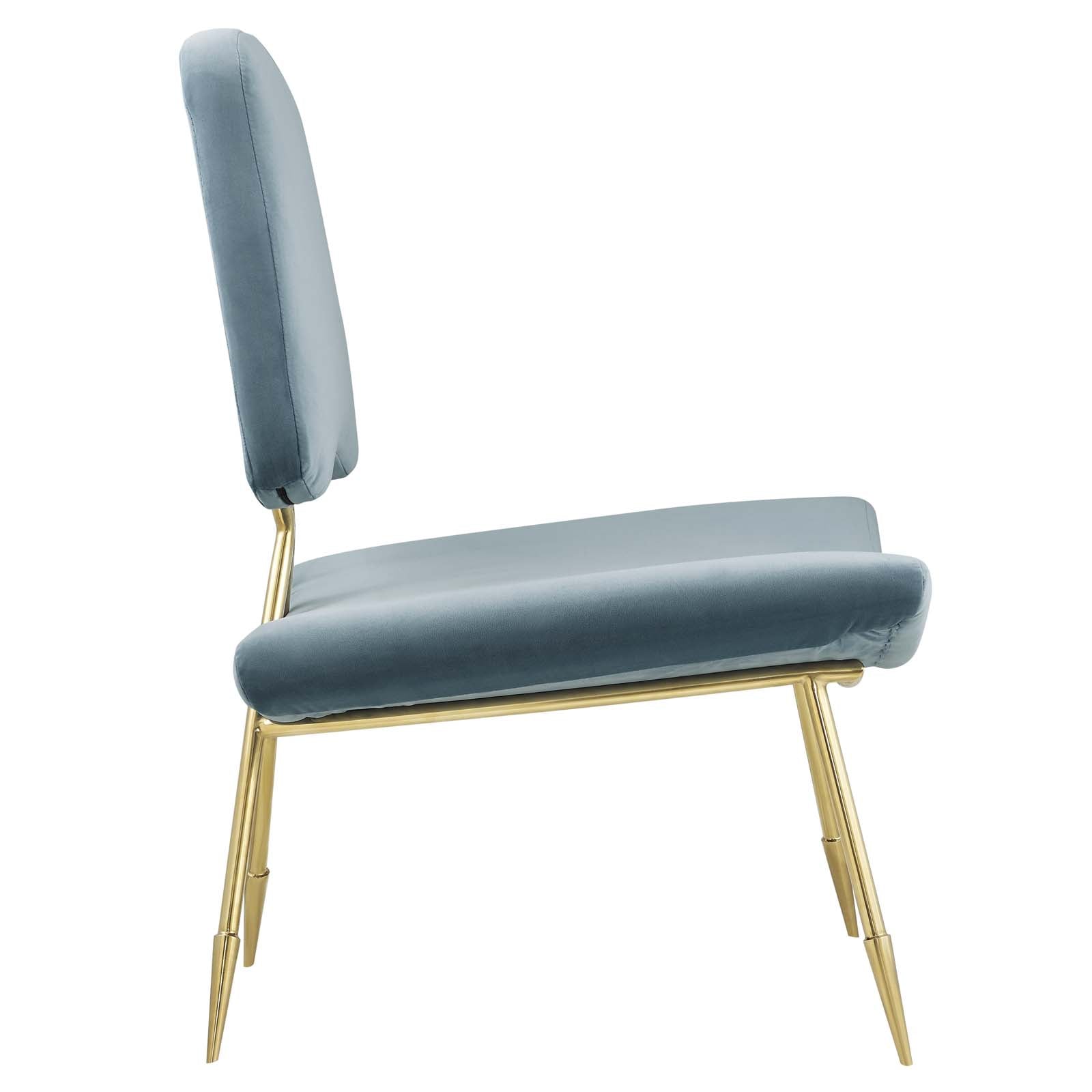 Ponder Performance Velvet Lounge Chair By HouseBean