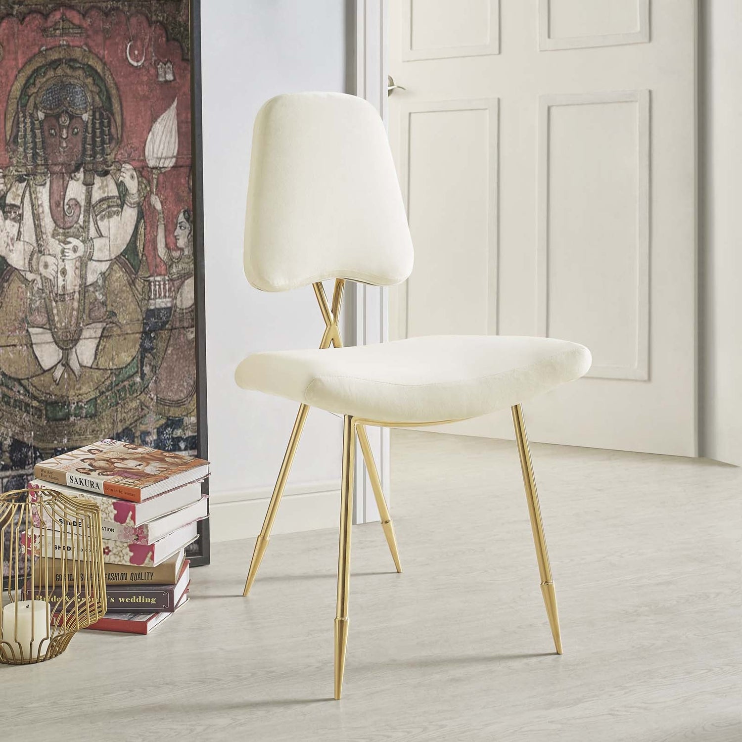 Ponder Performance Velvet Dining Side Chair by Modway