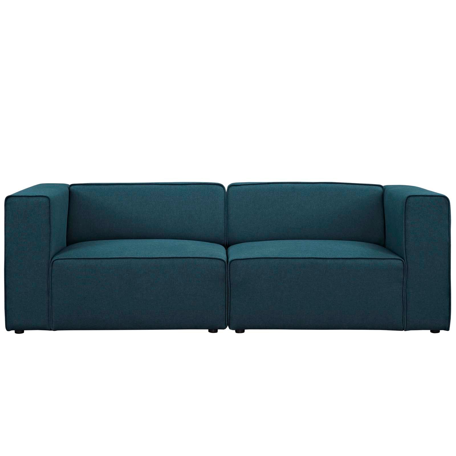 Mingle 2 Piece Upholstered Fabric Sectional Sofa Set by Modway