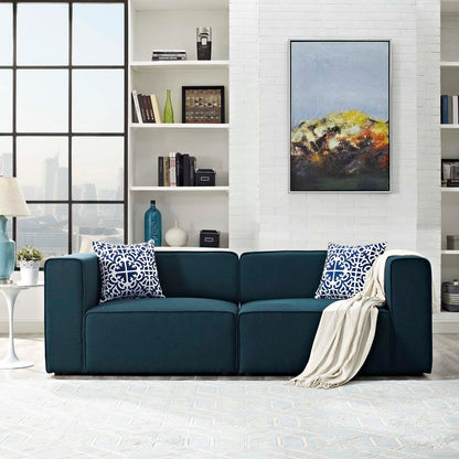 Mingle 2 Piece Upholstered Fabric Sectional Sofa Set by Modway