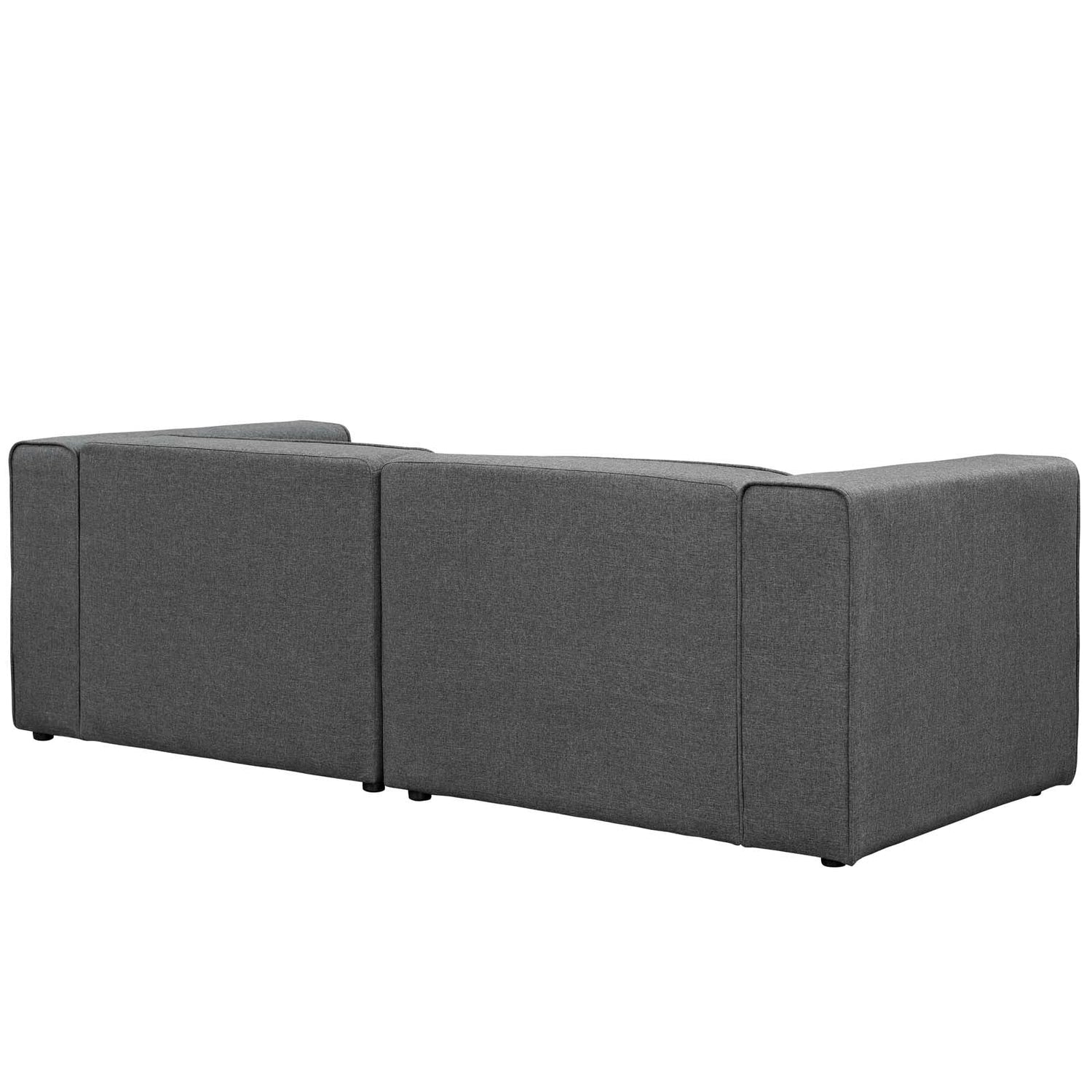 Mingle 2 Piece Upholstered Fabric Sectional Sofa Set by Modway