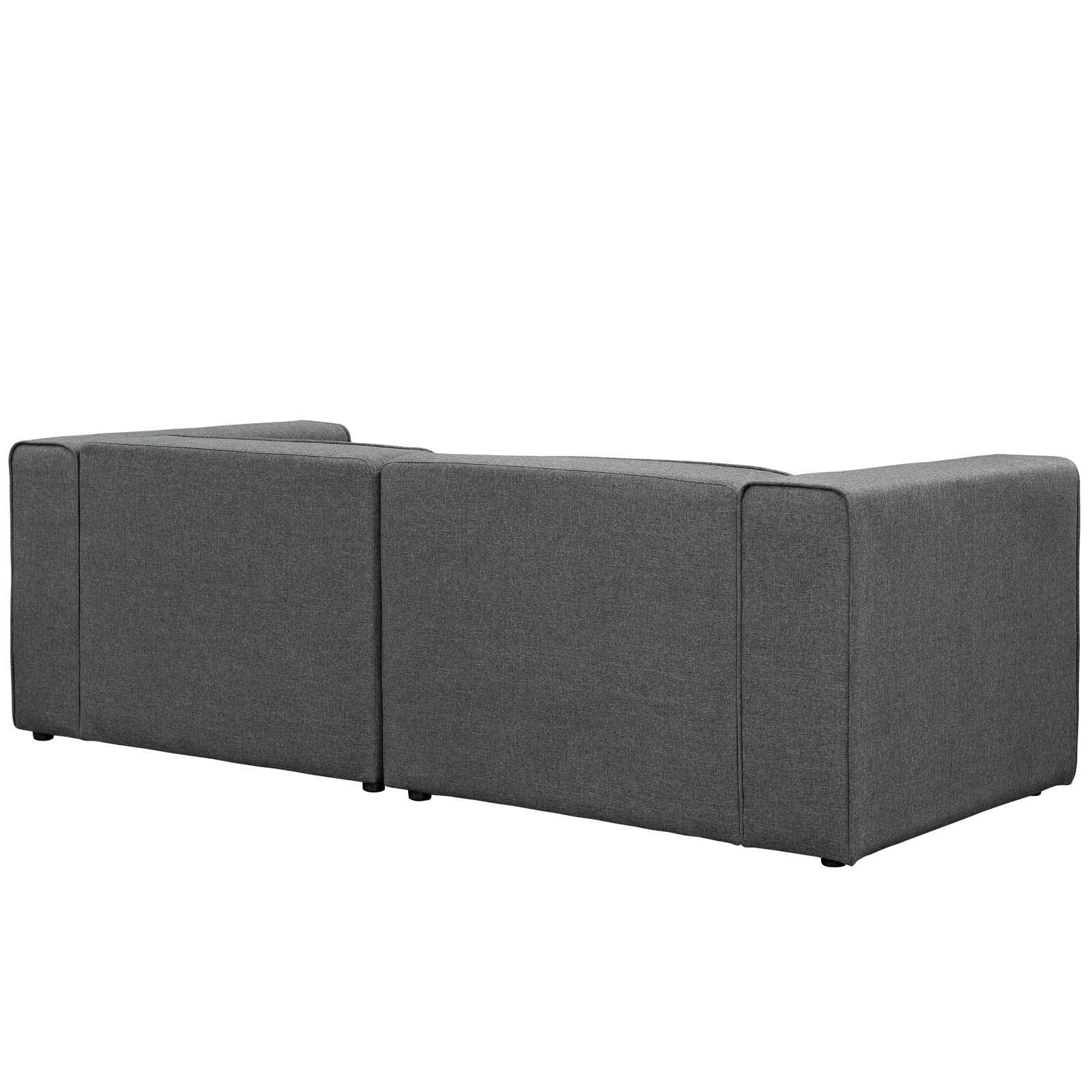 Mingle 2 Piece Upholstered Fabric Sectional Sofa Set by Modway