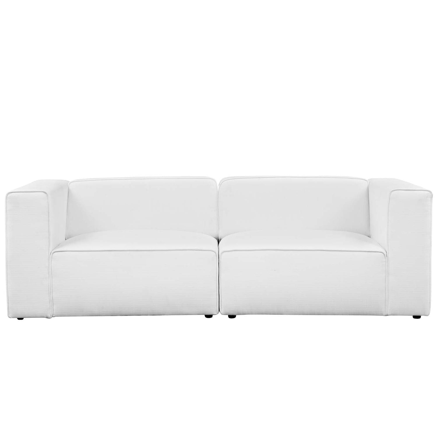 Mingle 2 Piece Upholstered Fabric Sectional Sofa Set by Modway