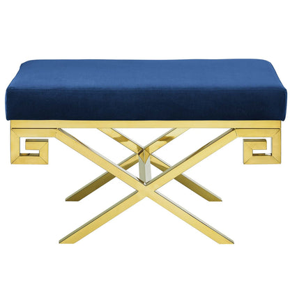 Rove Velvet Performance Velvet Bench By HouseBean