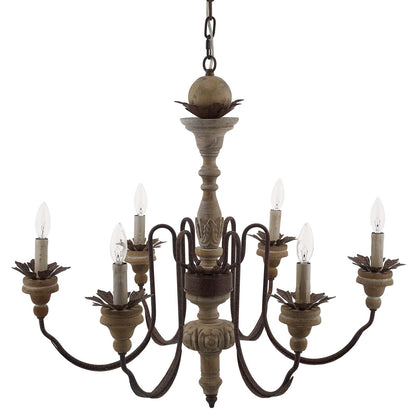 Bountiful Vintage French Pendant Ceiling Light Candelabra Chandelier By HouseBean