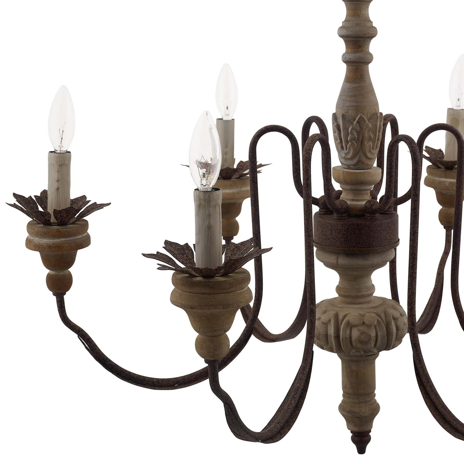 Bountiful Vintage French Pendant Ceiling Light Candelabra Chandelier By HouseBean