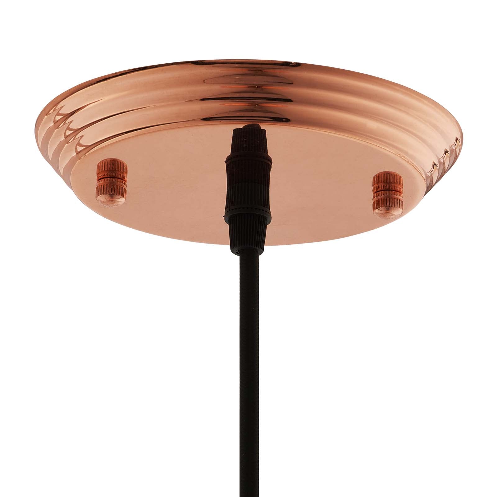 Dimple 11&quot; Bell-Shaped Rose Gold Pendant Light By HouseBean