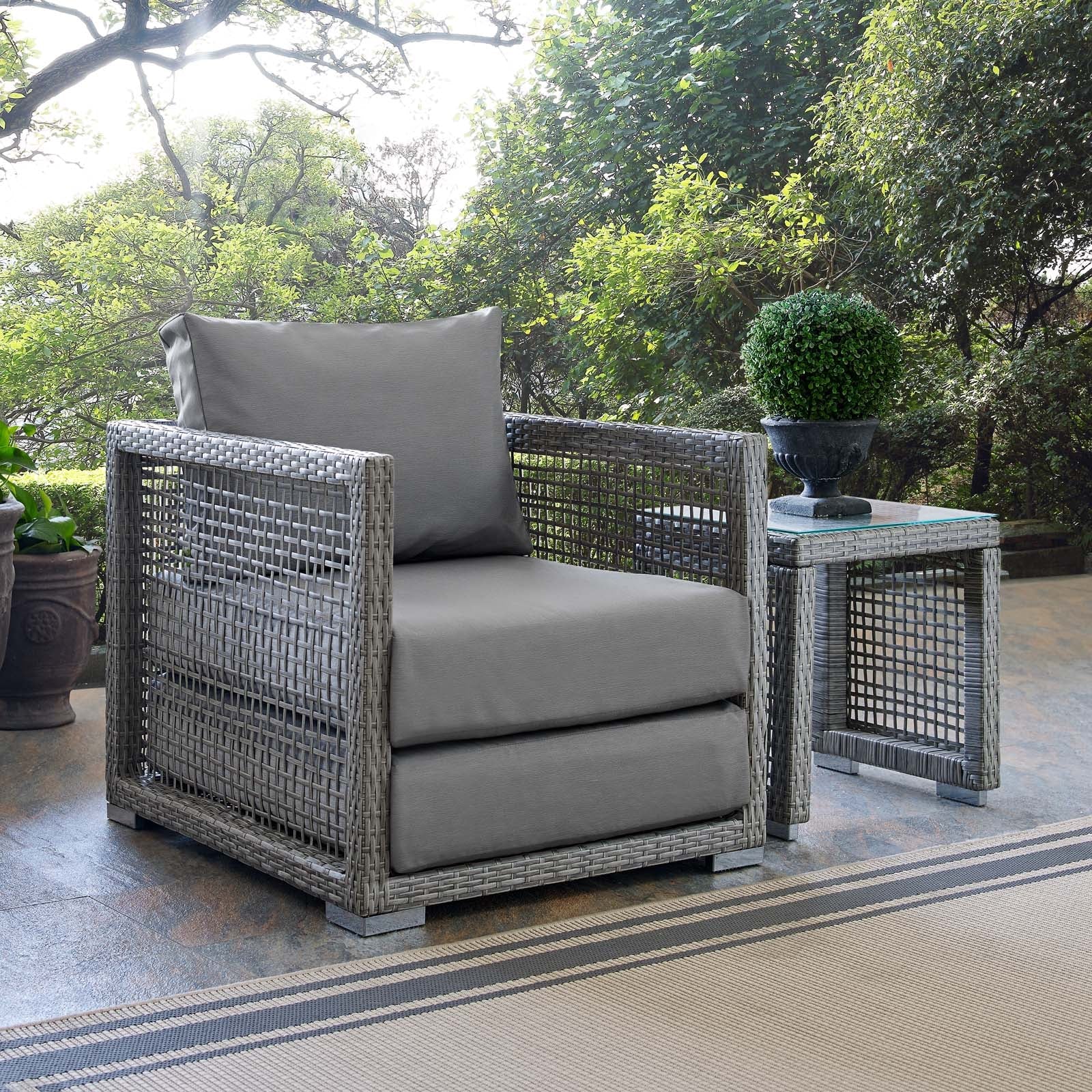 Aura Rattan Outdoor Patio Armchair By HouseBean