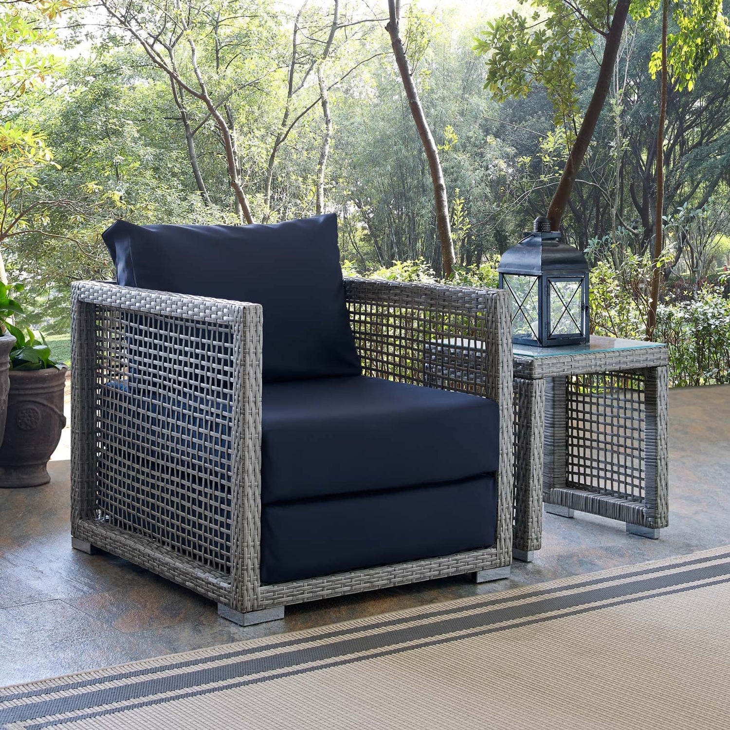 Aura Rattan Outdoor Patio Armchair By HouseBean