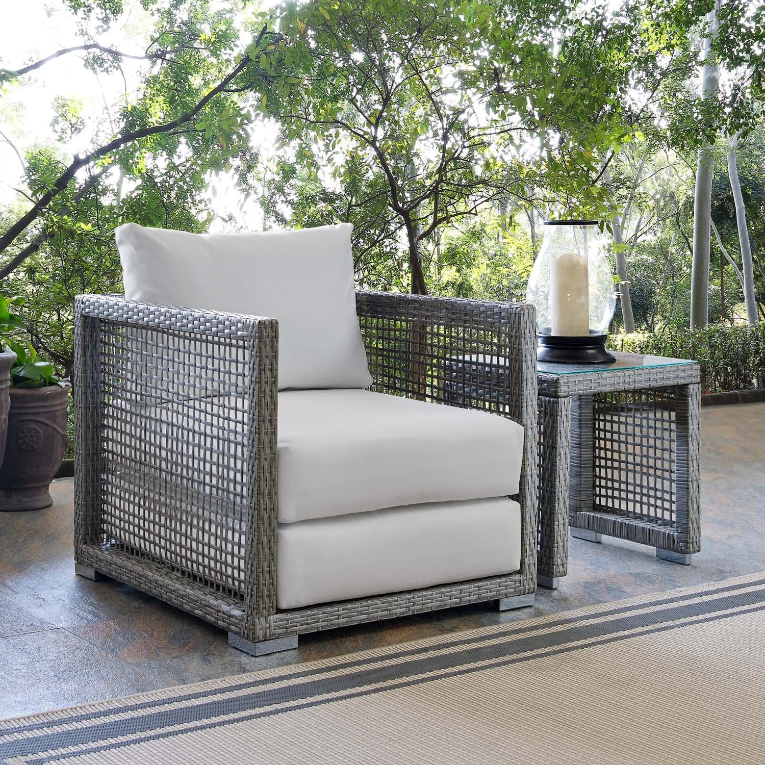 Aura Rattan Outdoor Patio Armchair By HouseBean