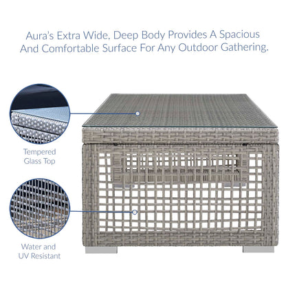 Aura Rattan Outdoor Patio Coffee Table By HouseBean