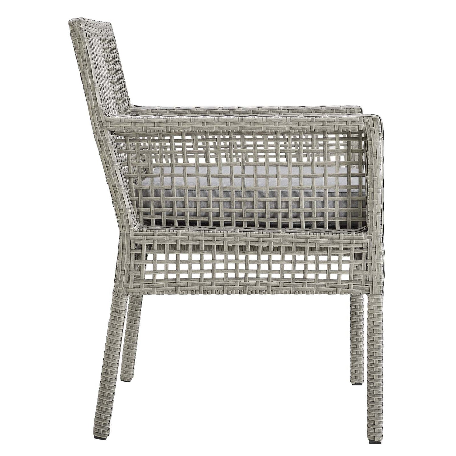 Aura Outdoor Patio Wicker Rattan Dining Armchair By HouseBean