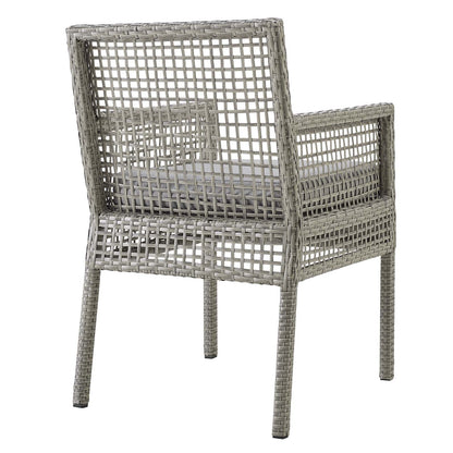 Aura Outdoor Patio Wicker Rattan Dining Armchair By HouseBean