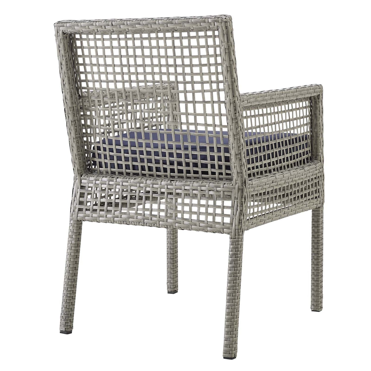 Aura Outdoor Patio Wicker Rattan Dining Armchair By HouseBean