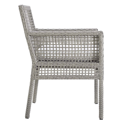 Aura Outdoor Patio Wicker Rattan Dining Armchair By HouseBean