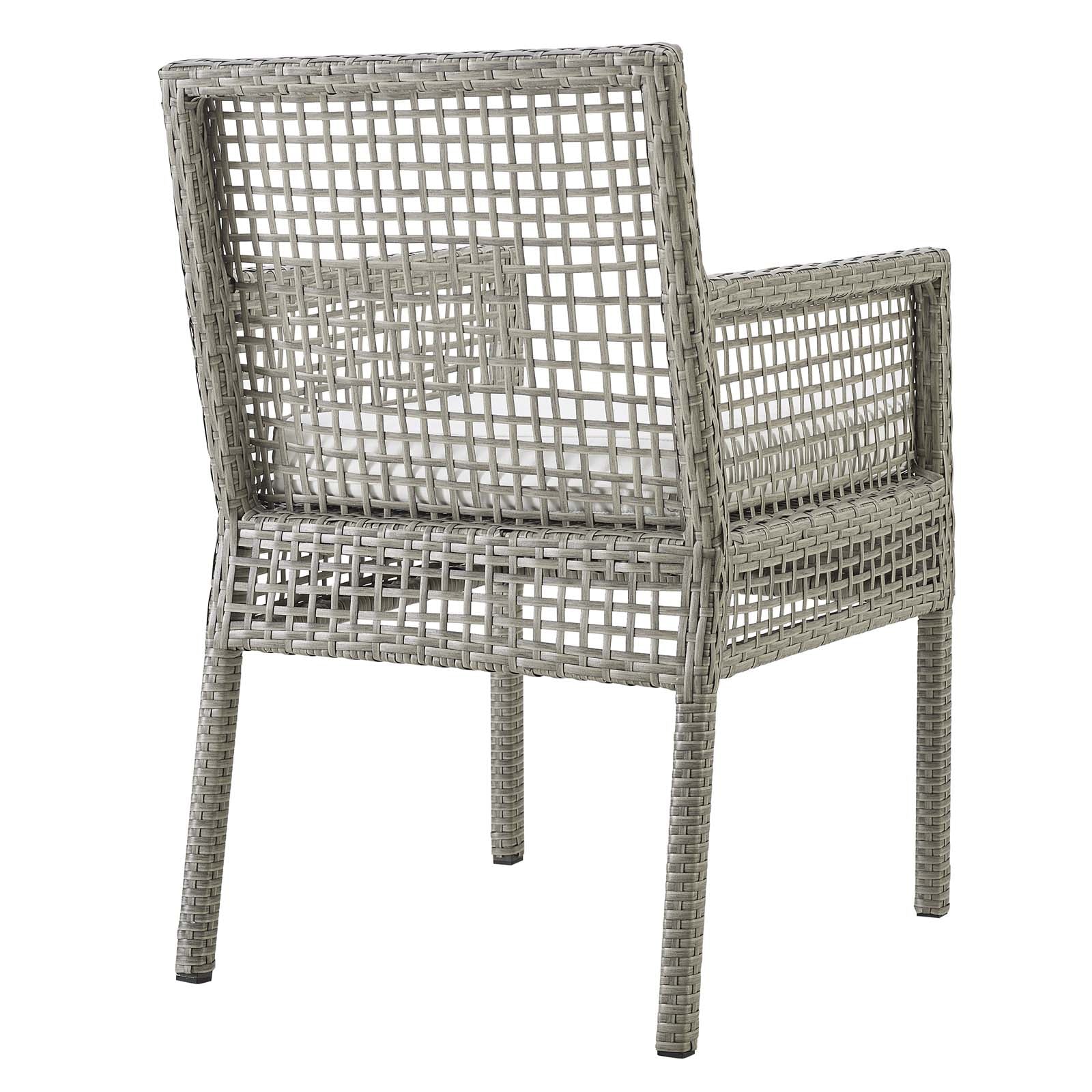 Aura Outdoor Patio Wicker Rattan Dining Armchair By HouseBean