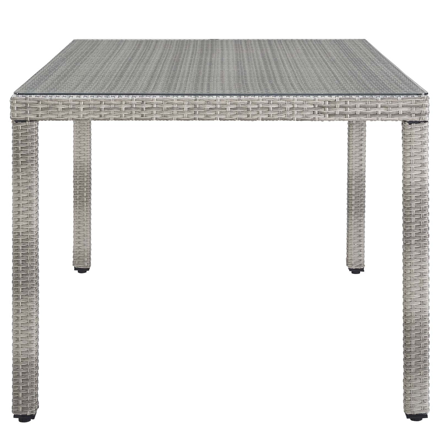 Aura 68&quot; Outdoor Patio Wicker Rattan Dining Table by Modway