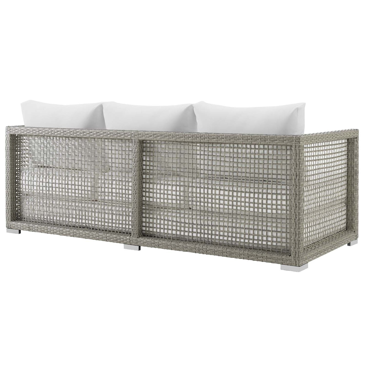 Aura Outdoor Patio Wicker Rattan Sofa By HouseBean