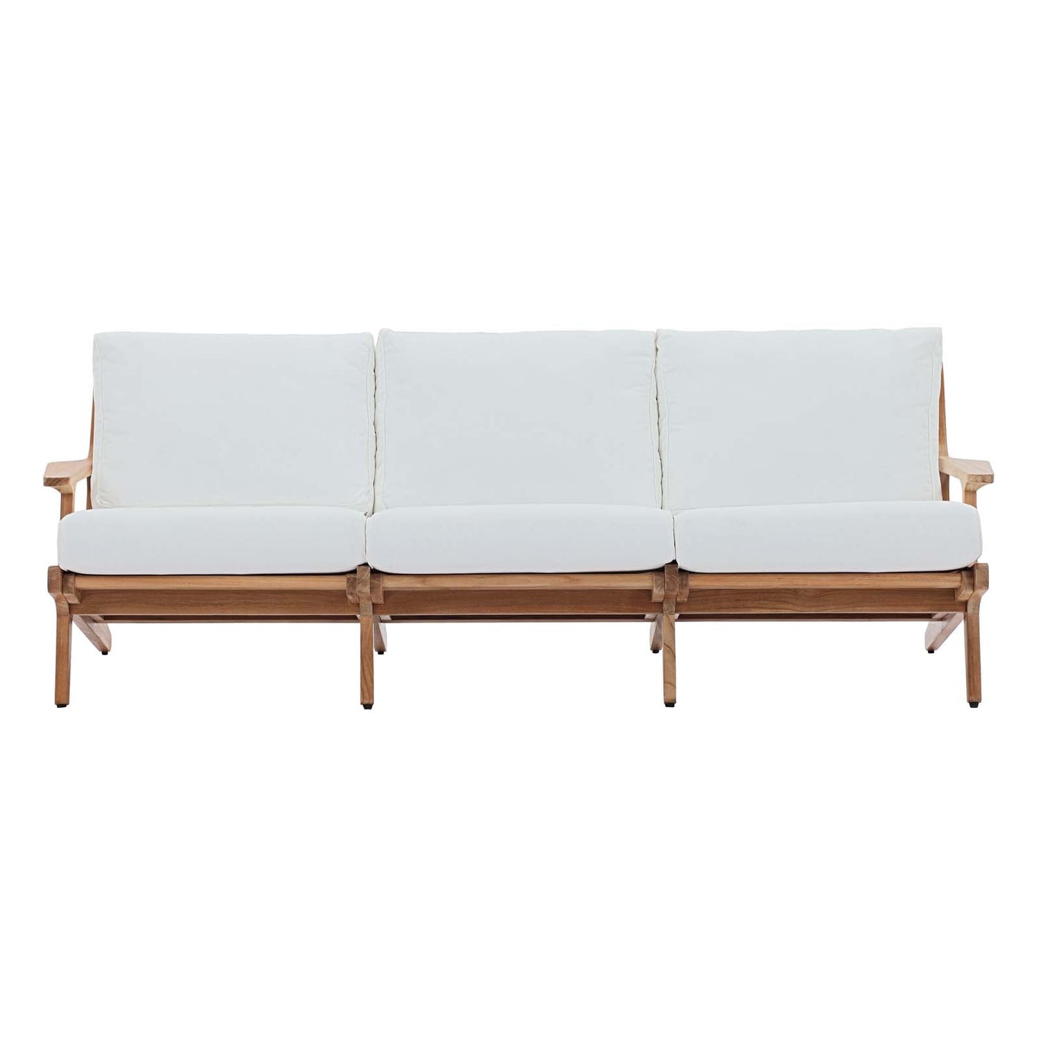 Saratoga Outdoor Patio Premium Grade A Teak Wood Sofa by Modway