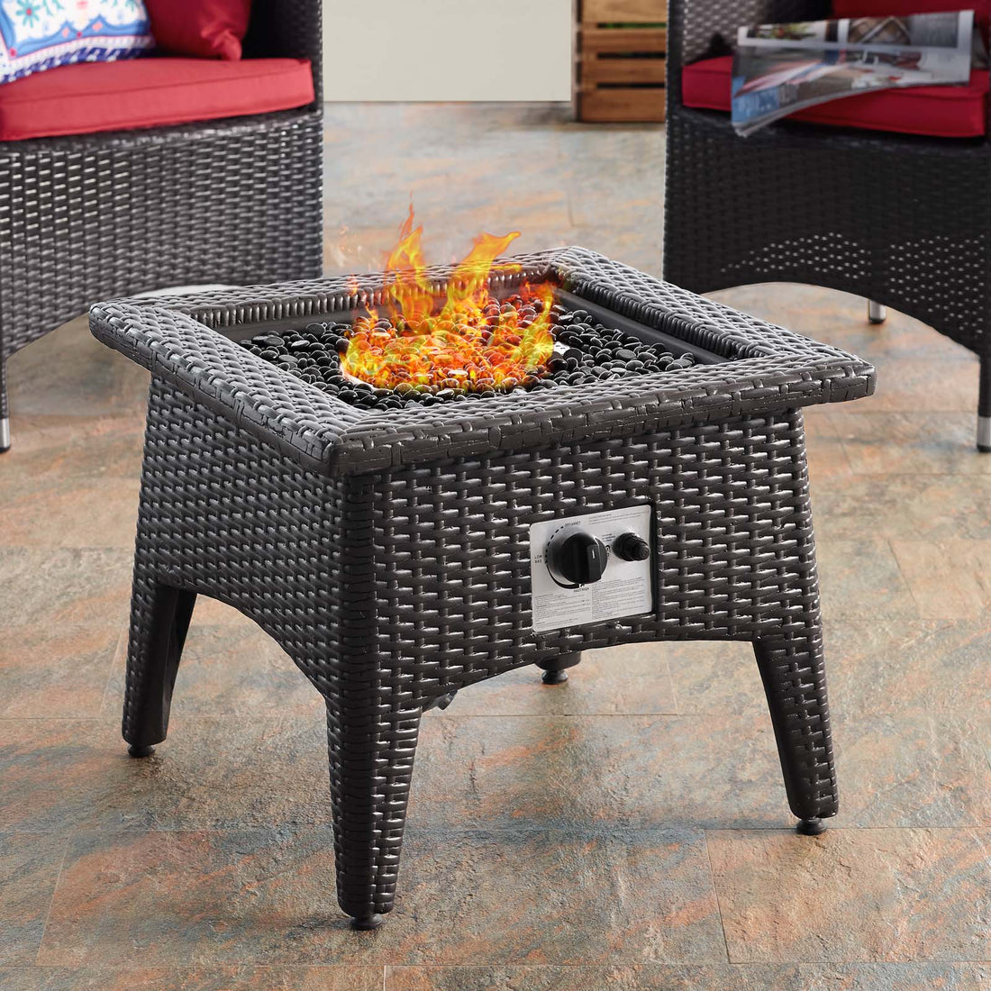 Vivacity Outdoor Patio Fire Pit Table By HouseBean