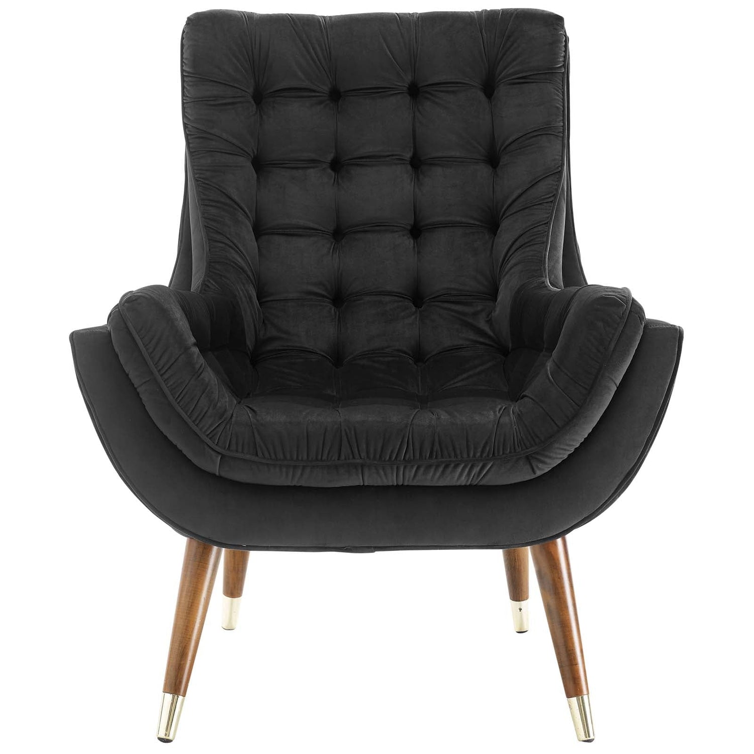 Suggest Button Tufted Performance Velvet Lounge Chair by Modway