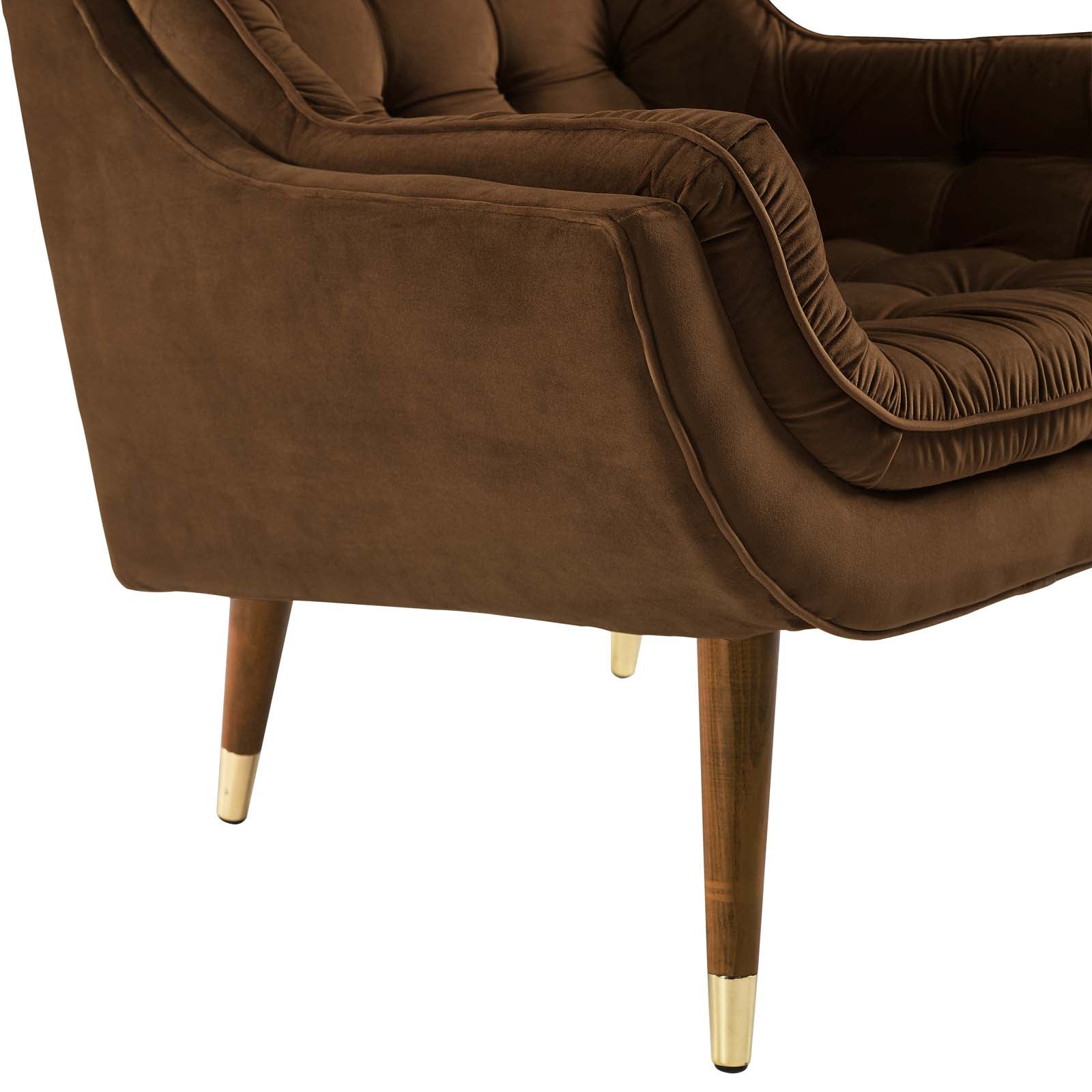 Suggest Button Tufted Performance Velvet Lounge Chair by Modway
