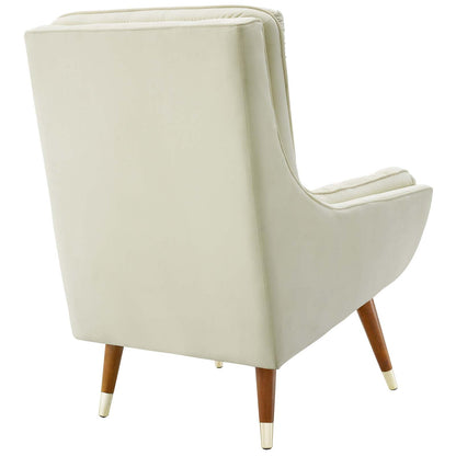 Suggest Button Tufted Performance Velvet Lounge Chair by Modway