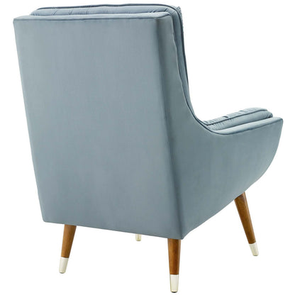 Suggest Button Tufted Performance Velvet Lounge Chair by Modway