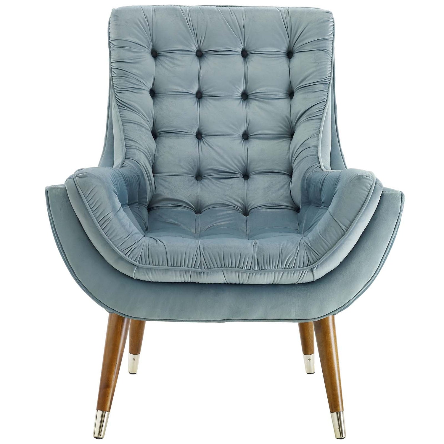Suggest Button Tufted Performance Velvet Lounge Chair by Modway