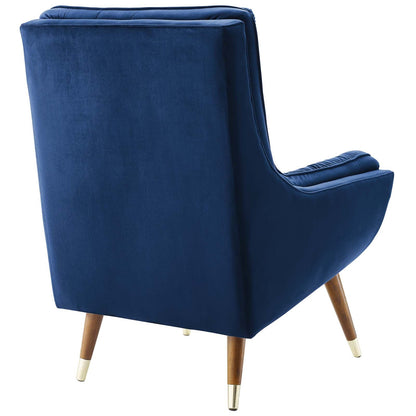 Suggest Button Tufted Performance Velvet Lounge Chair by Modway
