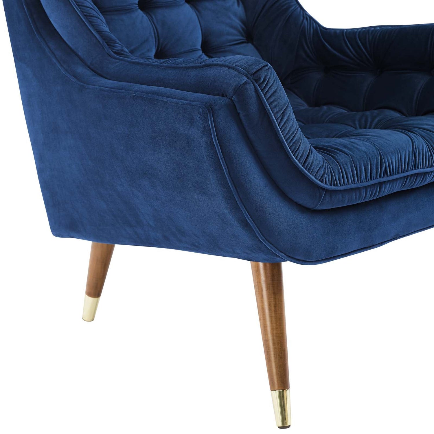 Suggest Button Tufted Performance Velvet Lounge Chair by Modway