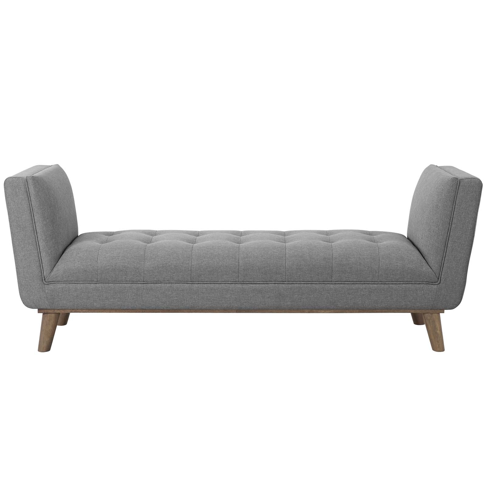 Haven Tufted Button Upholstered Fabric Accent Bench By HouseBean