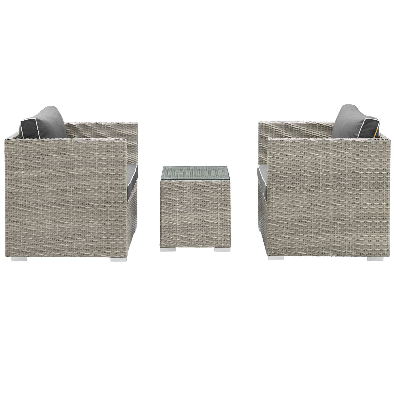 Repose 3 Piece Outdoor Patio Sectional Set by Modway